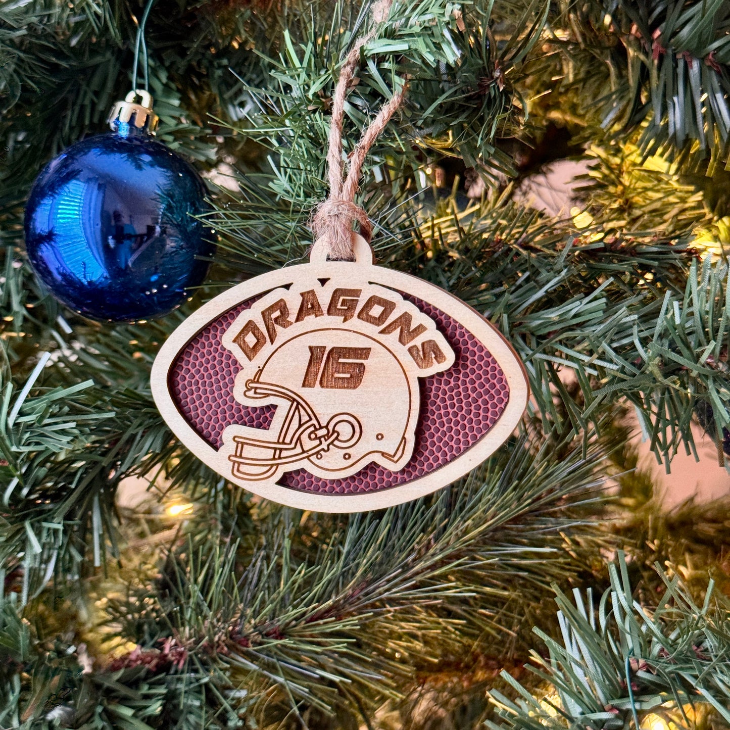Personalized Football Ornament