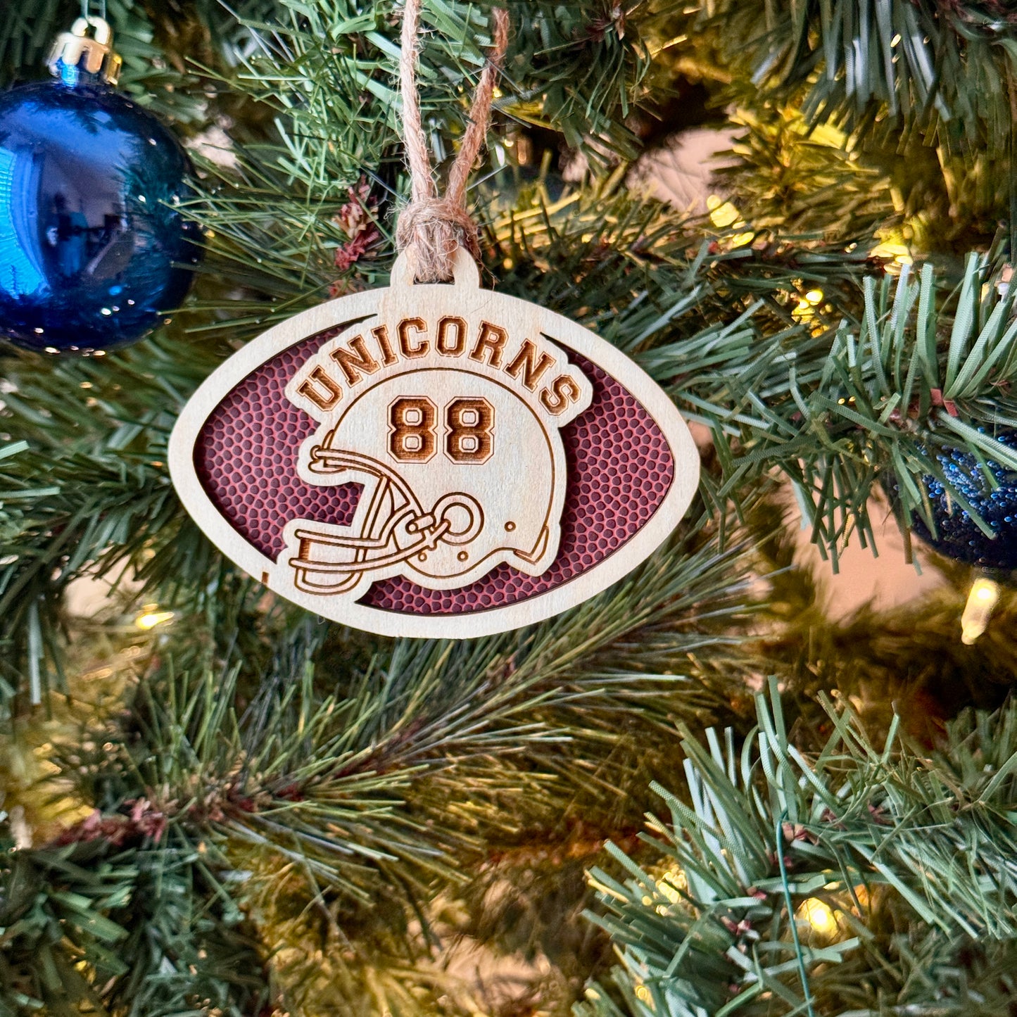 Personalized Football Ornament