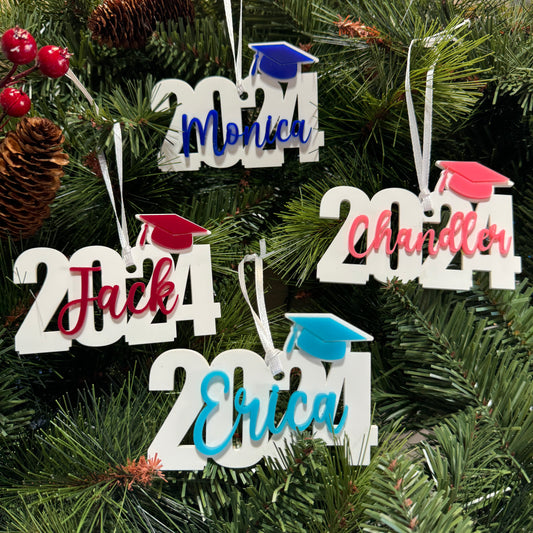 Personalized Class of 2025 or 2026 Graduation Ornament