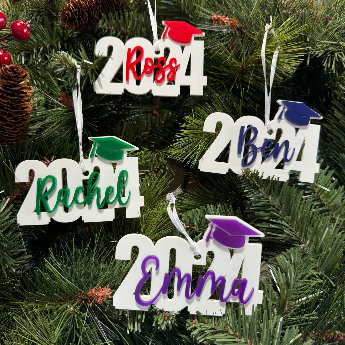 Personalized Class of 2025 or 2026 Graduation Ornament